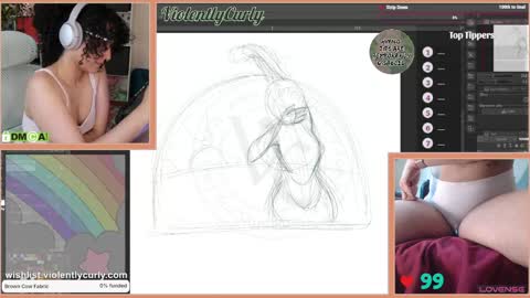 Snapshot of violentlycurly chatting on June 3, 10:15 pm Curly the Coin Operated Toy online show from June 3, 10:15 pm