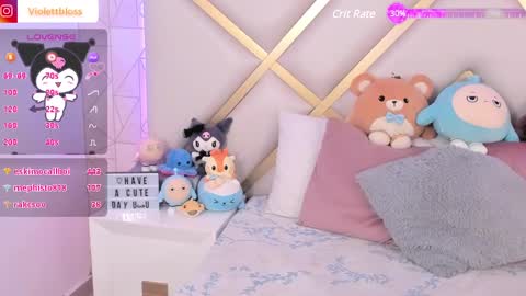 Snapshot of violettbloss chatting on February 6, 3:48 am Violeta online show from February 6, 3:48 am