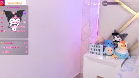 Snapshot of violettbloss chatting on February 7, 3:34 am Violeta online show from February 7, 3:34 am