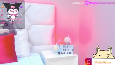 Snapshot of violettbloss chatting on September 26, 3:10 am Violeta online show from September 26, 3:10 am