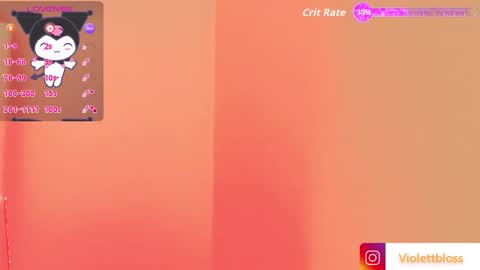 Snapshot of violettbloss chatting on October 3, 6:21 am Violeta online show from October 3, 6:21 am