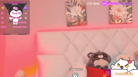 Snapshot of violettbloss chatting on October 10, 3:27 am Violeta online show from October 10, 3:27 am