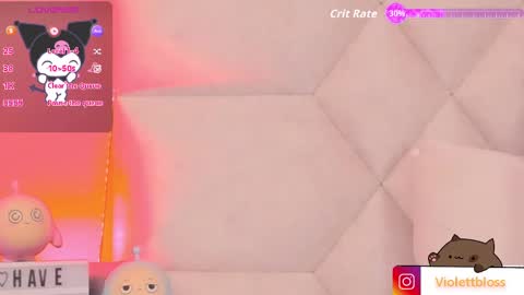 Snapshot of violettbloss chatting on October 16, 3:18 am Violeta online show from October 16, 3:18 am