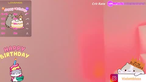 Snapshot of violettbloss chatting on October 18, 3:42 am Violeta online show from October 18, 3:42 am