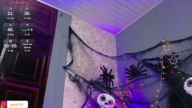 Snapshot of _Gretta chatting on October 25, 8:03 pm Gretta online show from October 25, 8:03 pm