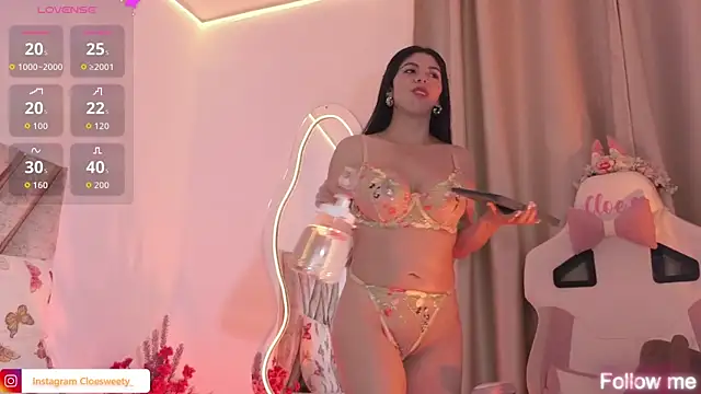 Snapshot of Cloesweety chatting on October 1, 10:21 am Cloesweety online show from October 1, 10:21 am