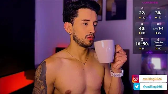 AxelKing1326 online show from February 26, 10:20 pm