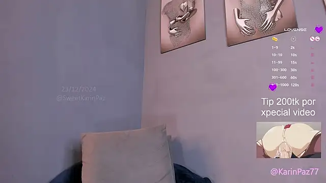 sweet karinpaz777 online show from December 24, 12:33 am