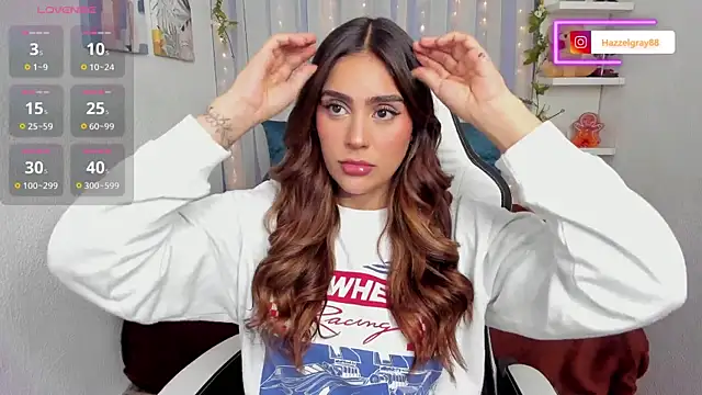 Snapshot of HazzelGray chatting on December 5, 3:30 pm HazzelGray online show from December 5, 3:30 pm