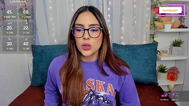 Snapshot of HazzelGray chatting on March 8, 1:15 pm HazzelGray online show from March 8, 1:15 pm