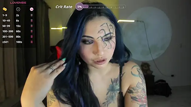 Snapshot of black_wiidow chatting on October 14, 3:18 am black wiidow online show from October 14, 3:18 am