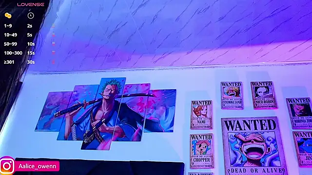 Aliceowenn online show from November 29, 6:55 pm