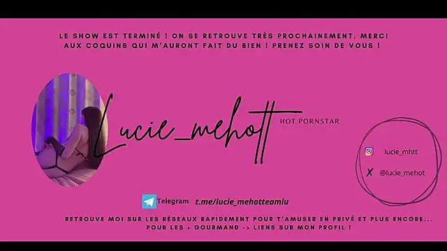 Snapshot of lucie_mehott chatting on February 24, 9:09 pm lucie mehott online show from February 24, 9:09 pm