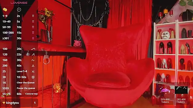 MistressAndre online show from May 8, 9:20 pm