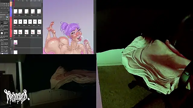 Snapshot of DrenchedArt chatting on September 22, 4:58 am DrenchedArt online show from September 22, 4:58 am