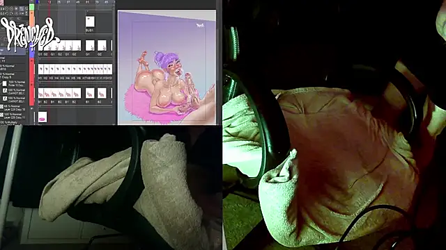 Snapshot of DrenchedArt chatting on September 25, 4:16 am DrenchedArt online show from September 25, 4:16 am