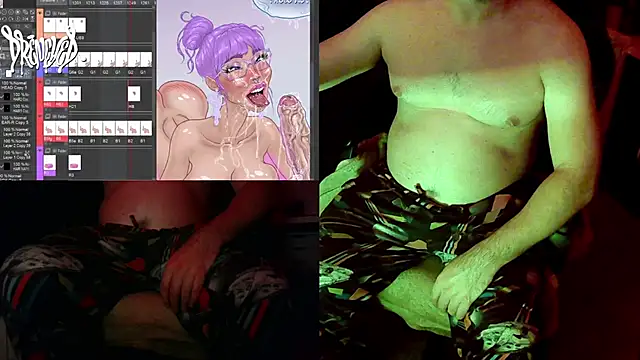 Snapshot of DrenchedArt chatting on October 4, 4:54 am DrenchedArt online show from October 4, 4:54 am