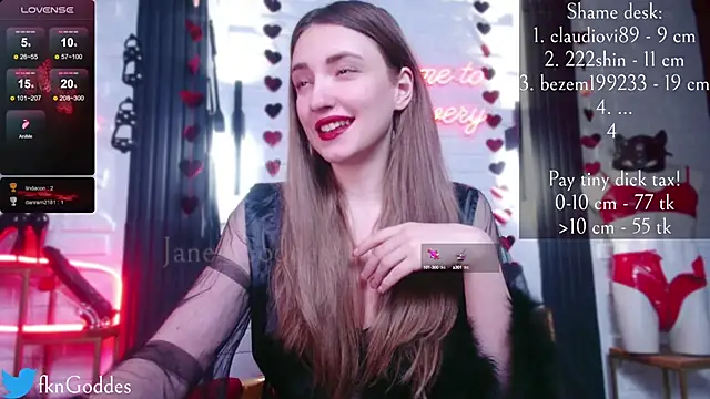 Snapshot of Jane_Goddess chatting on February 11, 7:16 pm Jane Goddess online show from February 11, 7:16 pm