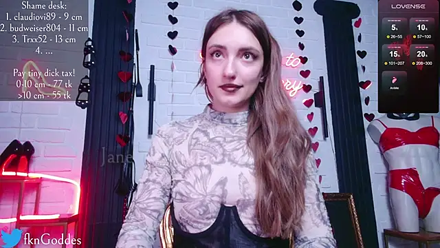 Snapshot of Jane_Goddess chatting on February 15, 8:22 pm Jane Goddess online show from February 15, 8:22 pm