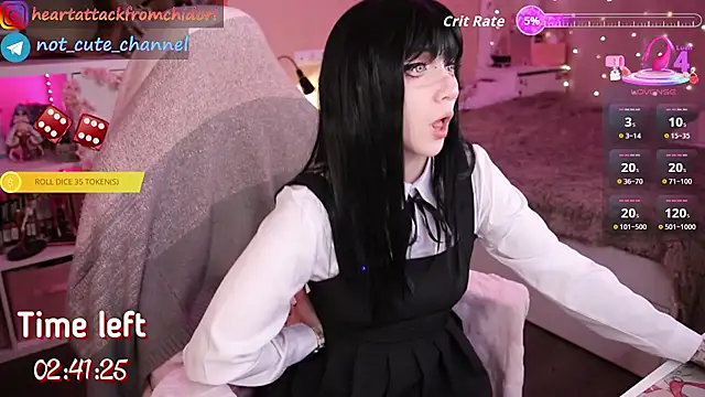 Snapshot of yourcutewaifu chatting on October 26, 8:20 am yourcutewaifu online show from October 26, 8:20 am