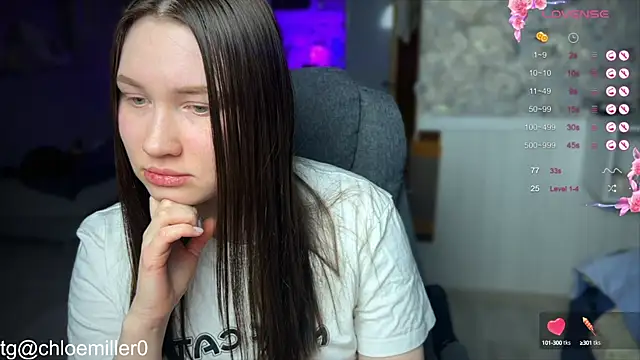 ChloeMillerMeow online show from February 10, 9:15 pm