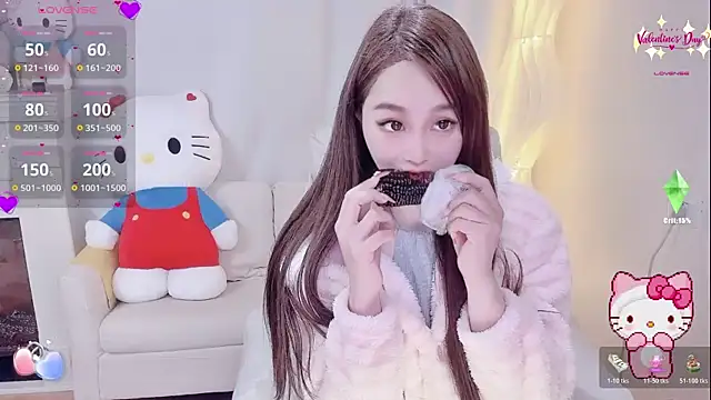 Snapshot of Kiss-18 chatting on February 2, 5:39 am Kiss-18 online show from February 2, 5:39 am