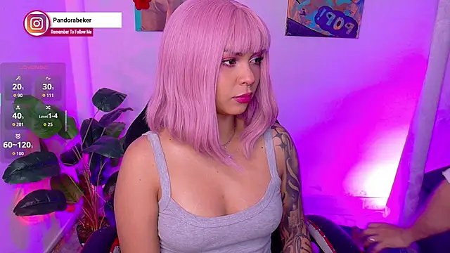 Snapshot of pandorabeker chatting on February 25, 7:34 pm pandorabeker online show from February 25, 7:34 pm