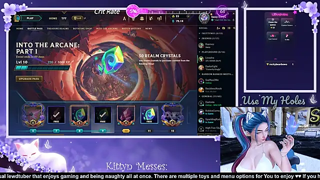 Snapshot of SassyKittyn chatting on December 3, 6:15 am SassyKittyn online show from December 3, 6:15 am
