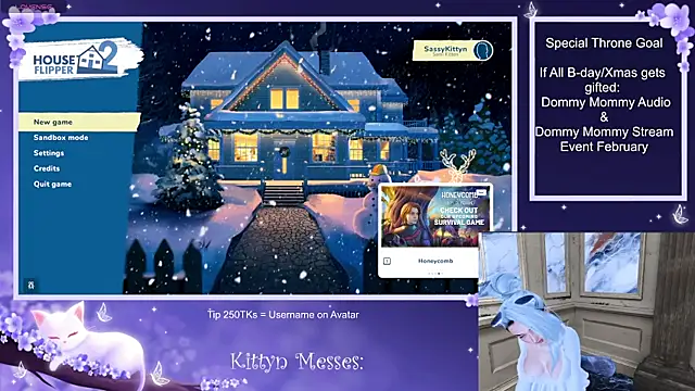 Snapshot of SassyKittyn chatting on December 18, 6:21 am SassyKittyn online show from December 18, 6:21 am