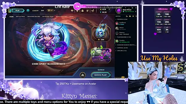 Snapshot of SassyKittyn chatting on January 10, 6:20 am SassyKittyn online show from January 10, 6:20 am