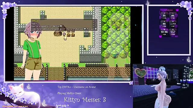 Snapshot of SassyKittyn chatting on February 14, 9:24 am SassyKittyn online show from February 14, 9:24 am