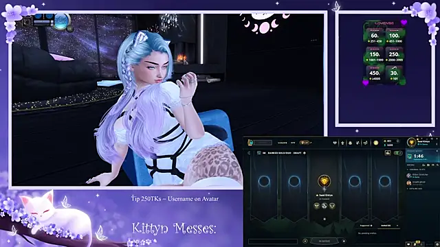 Snapshot of SassyKittyn chatting on February 18, 6:26 am SassyKittyn online show from February 18, 6:26 am