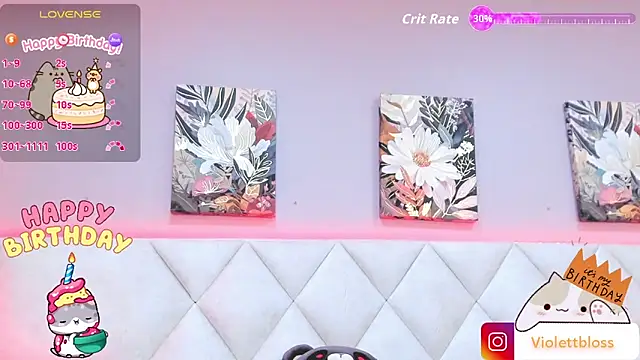 Violettbloss online show from October 18, 3:20 am