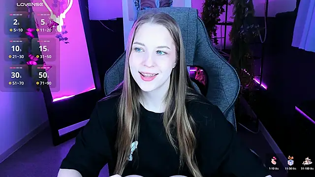 Snapshot of CuteMousee chatting on October 18, 5:21 am CuteMousee online show from October 18, 5:21 am