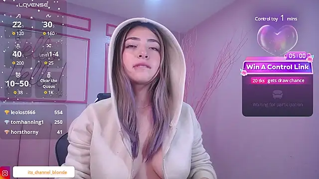 channel blonde a online show from January 2, 7:51 pm
