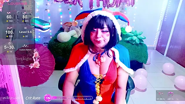 Snapshot of MilkyXSakura chatting on February 13, 3:39 am MilkyXSakura online show from February 13, 3:39 am