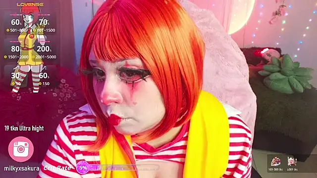 MilkyXSakura online show from December 20, 12:07 am