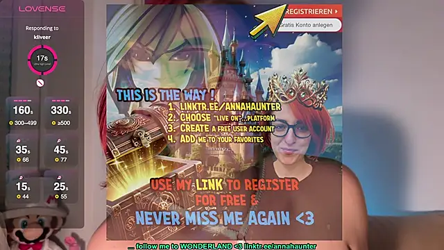 Snapshot of AnnaHaunter18 chatting on February 8, 1:11 am AnnaHaunter18 online show from February 8, 1:11 am