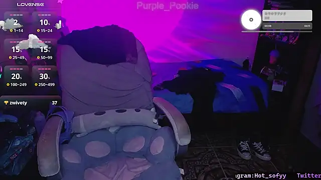 Purple Pookie online show from January 5, 6:35 am