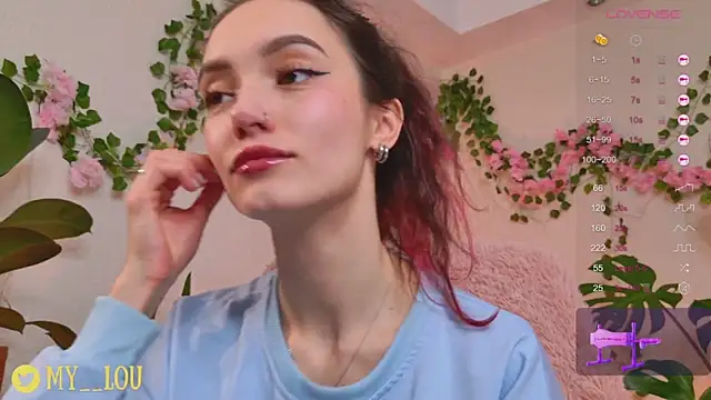 Snapshot of MyLou_ chatting on February 15, 7:28 pm MyLou online show from February 15, 7:28 pm
