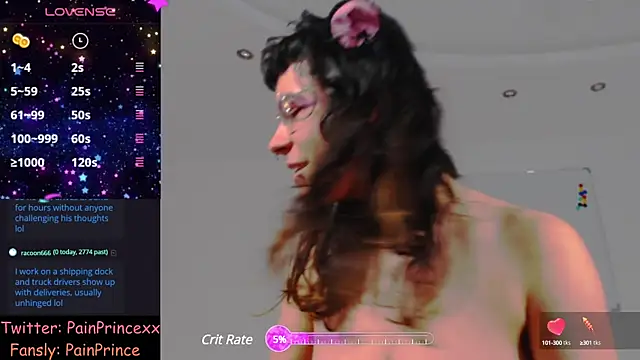 pain princee online show from December 4, 3:10 pm