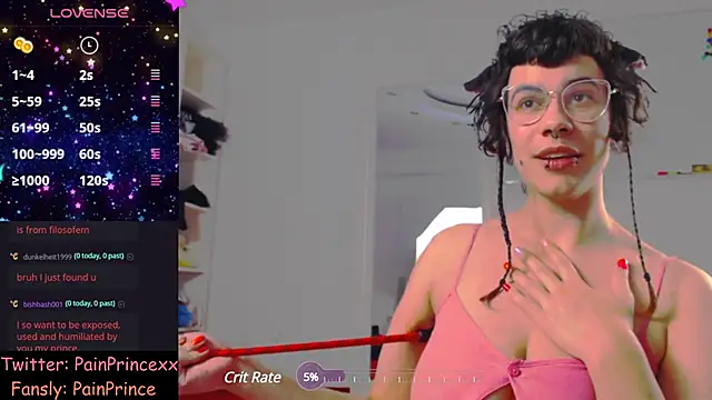 pain princee online show from December 7, 12:30 am