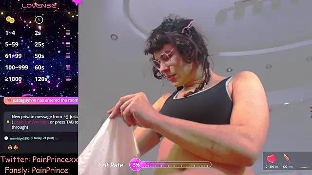 pain princee online show from January 17, 3:32 pm