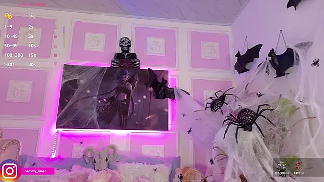 Snapshot of Sammyblaer chatting on October 28, 8:11 pm Sammyblaer online show from October 28, 8:11 pm