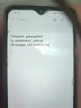 gabycita2 online show from October 30, 9:15 pm