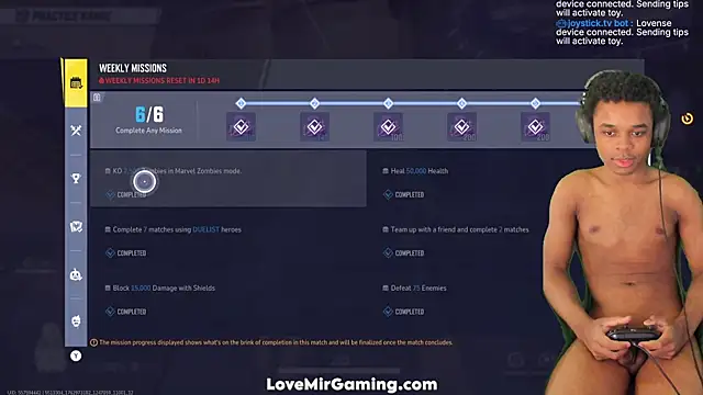 lovemirgaming online show from November 12, 6:52 pm