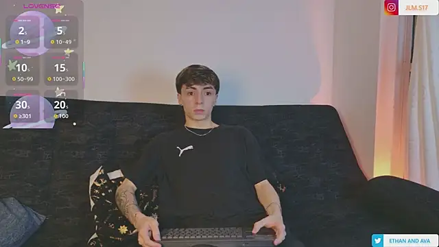 ethan and ava online show from January 9, 2:25 am