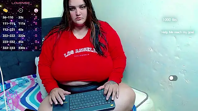 Snapshot of Jazmin_bigboobs_1 chatting on January 8, 11:23 am Jazmin bigboobs 1 online show from January 8, 11:23 am