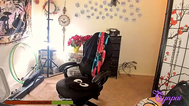 Snapshot of Cynpai chatting on February 2, 1:04 am Cynpai online show from February 2, 1:04 am