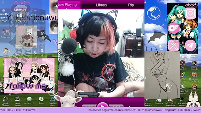 Snapshot of YukiRam chatting on December 19, 2:40 am YukiRam online show from December 19, 2:40 am